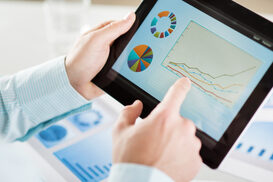 Businessman with tablet