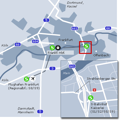 Anfahrt Offenbach