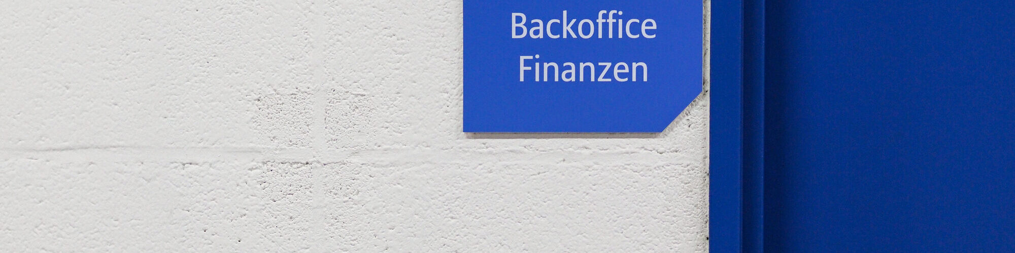 Tür zum Backoffice Finanzen